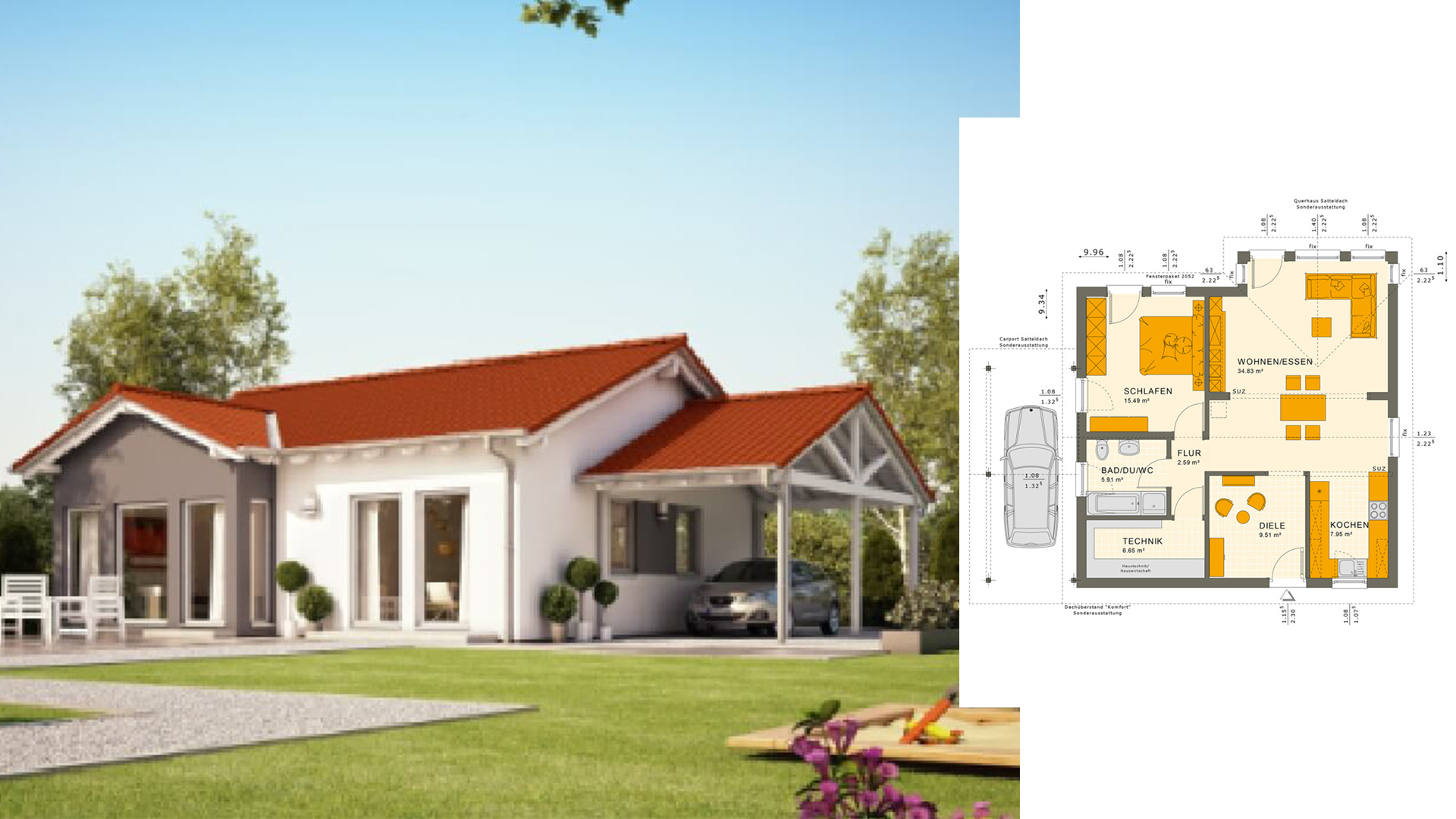 Modern Simple with a Pitched Roof 10.4×10