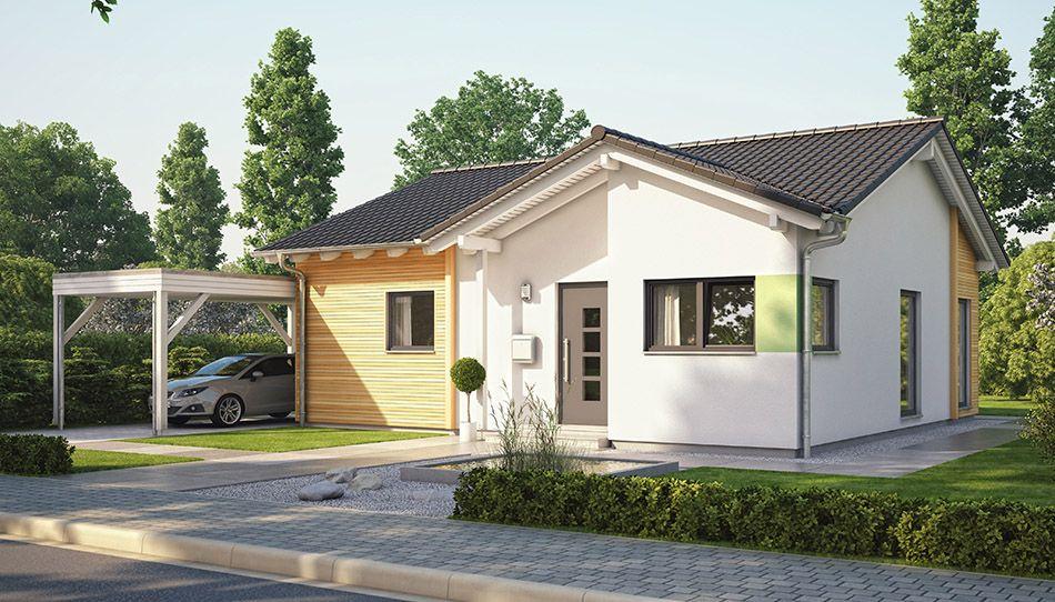 One Story modern design with gable roof