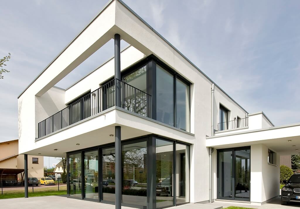 Modern architecture Villa with a flat roof