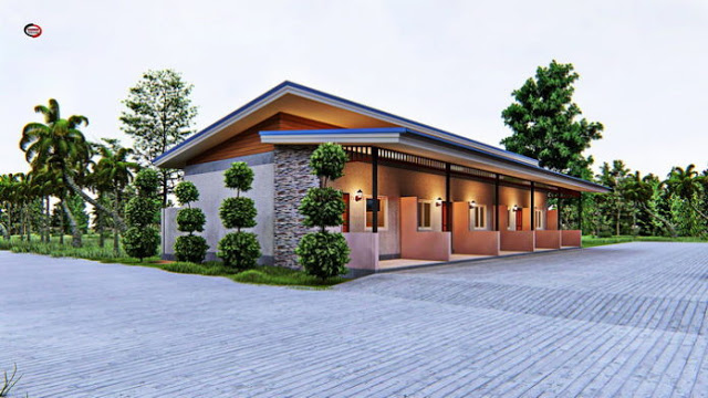 Single Story Rental Room House Plan 5 Bedrooms