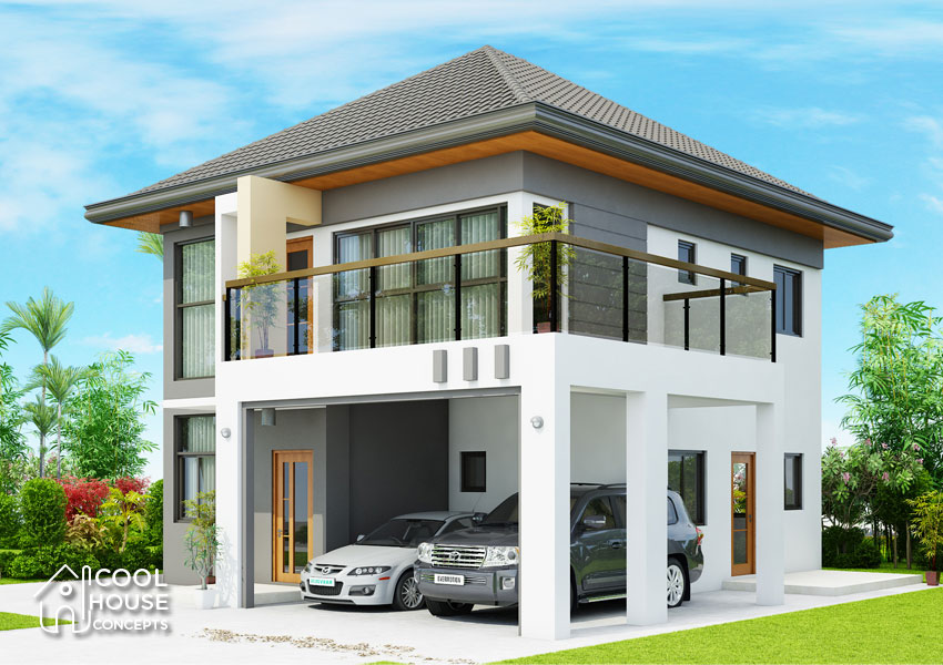 Home Design Plan 16x19m With 4 Bedrooms - Home Ideas