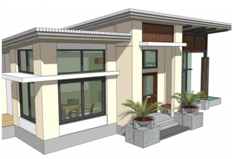 Home design plan 12.7x10m with 2 Bedrooms - Home Ideas