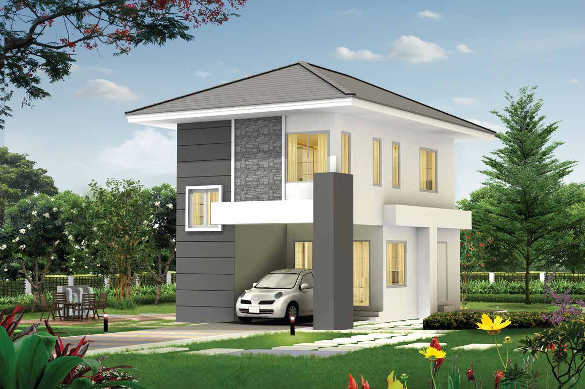 Small house plans 5.5x8.5m with 2 bedrooms - House Plans 3D
