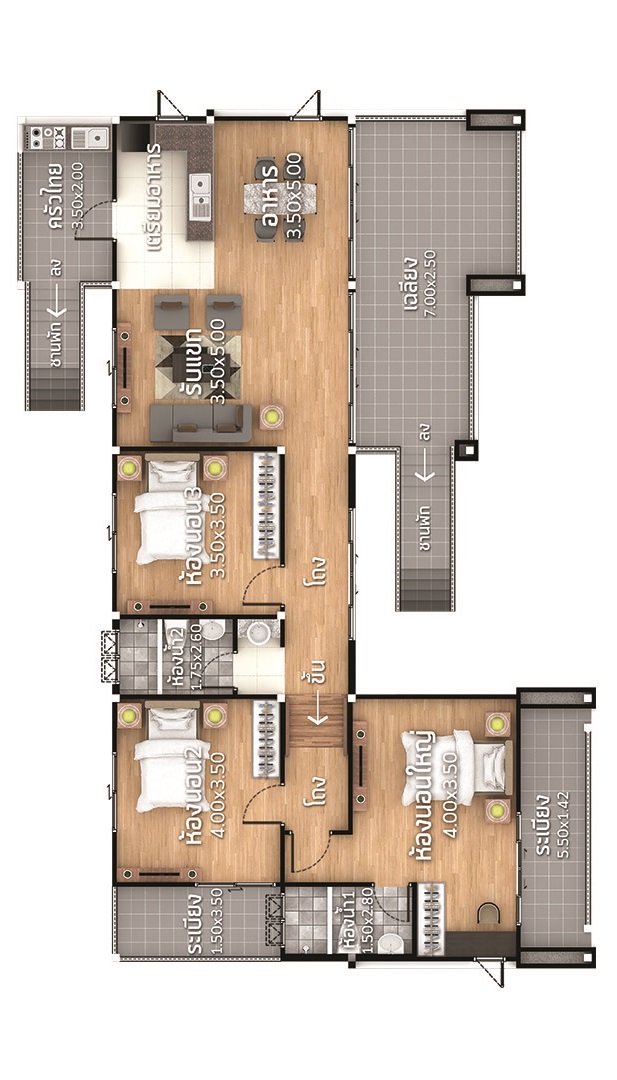 house design plans 18x12 with 3 bedrooms - house plans 3d