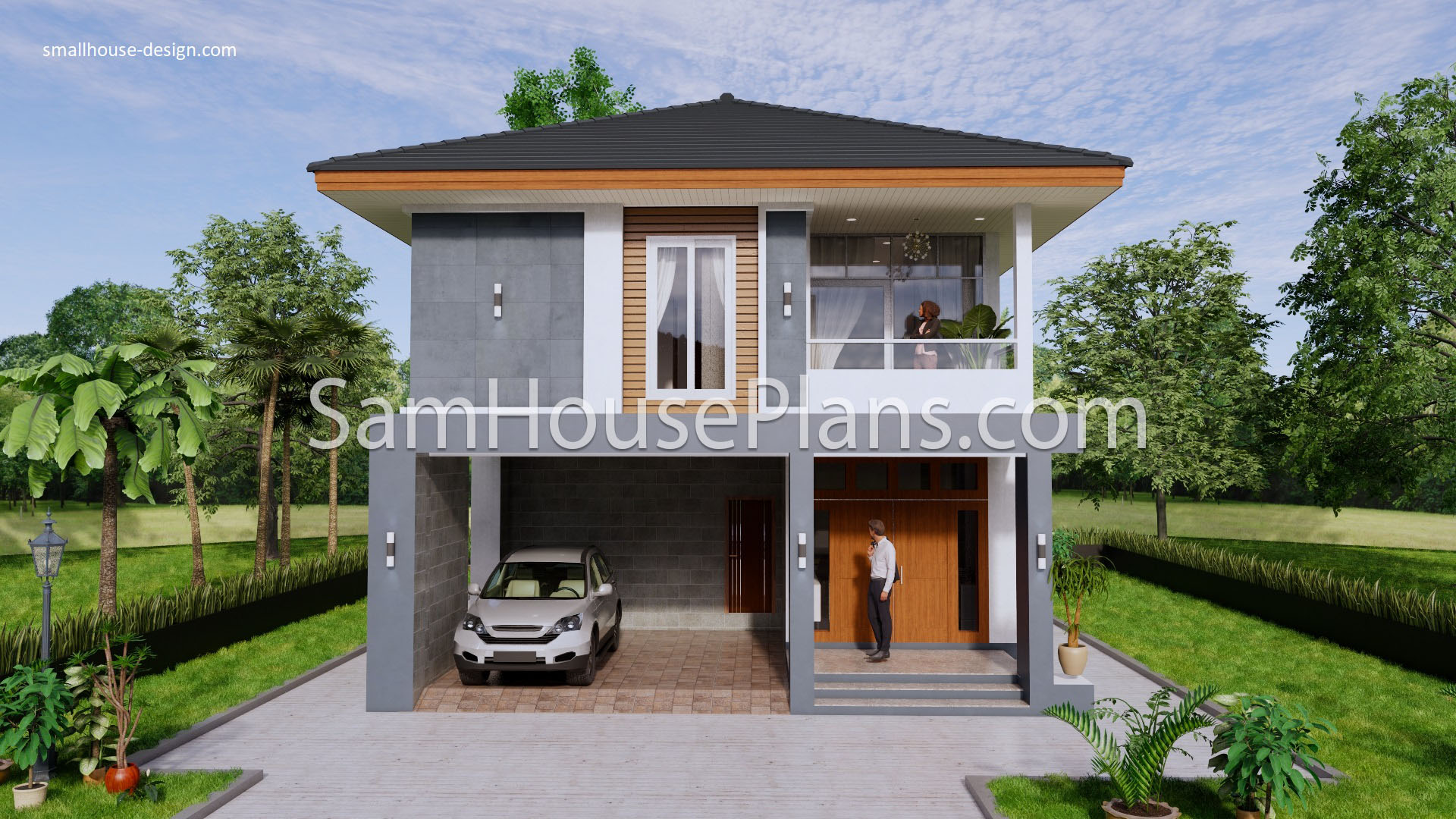 27x40 Feet House Plans 8x10 Meters 4 Bedrooms 2