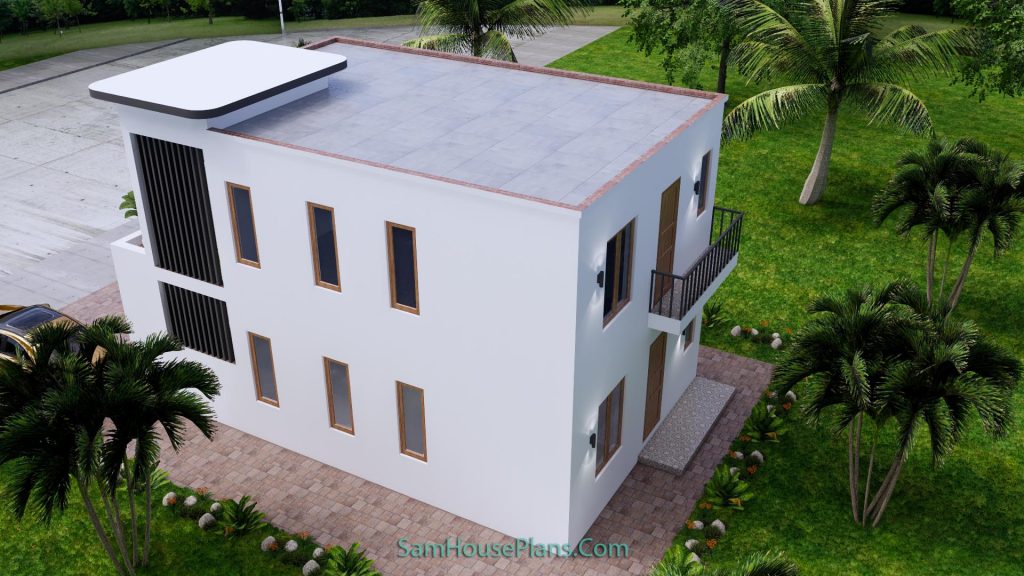 20x30 Duplex House Design 2 Bedrooms Each Floor