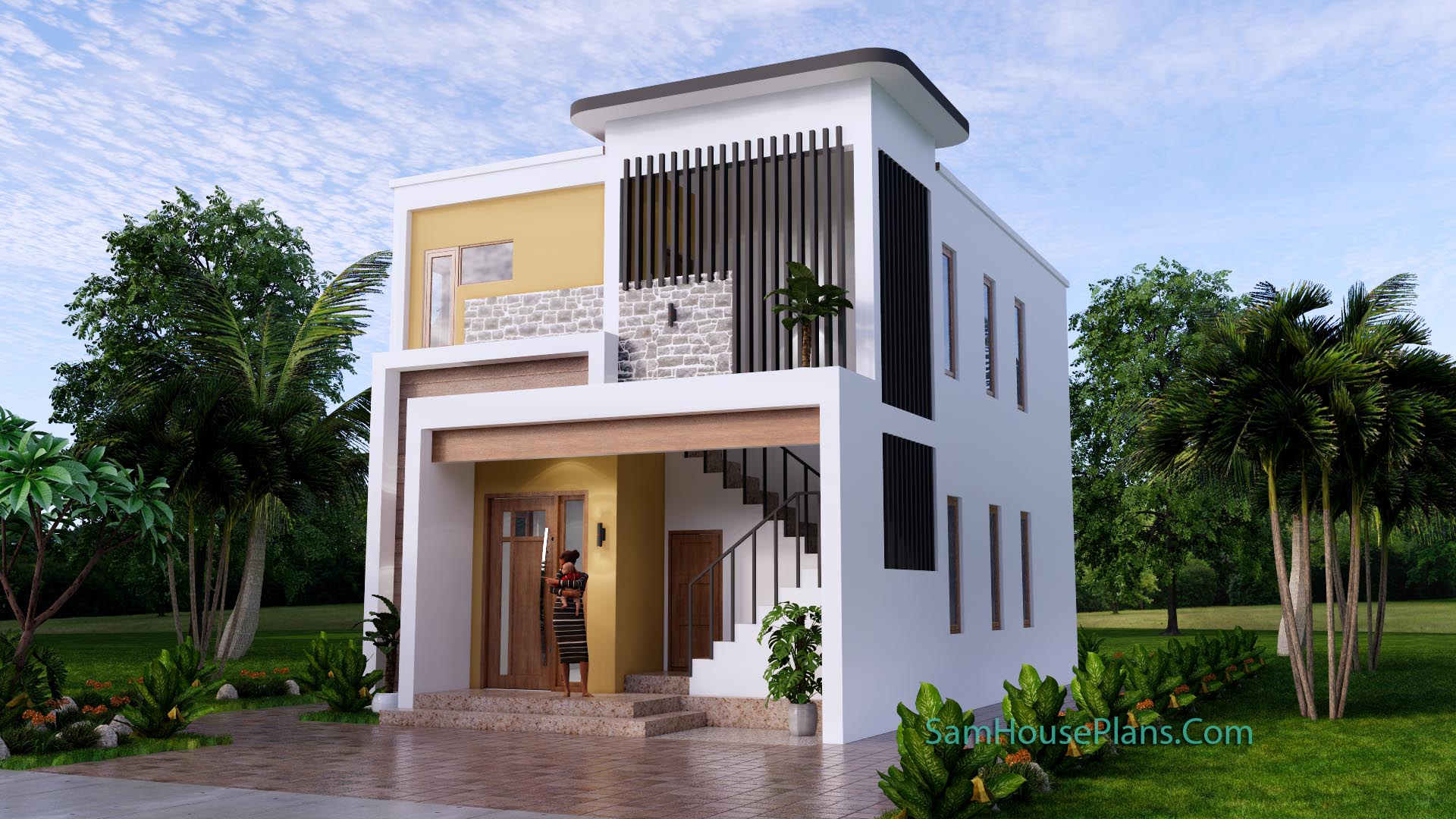20×30 Duplex House Design 2 Bedrooms Each Floor