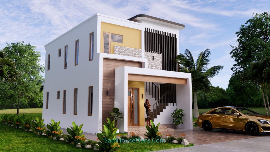 20x30 Duplex House Design 2 Bedrooms Each Floor