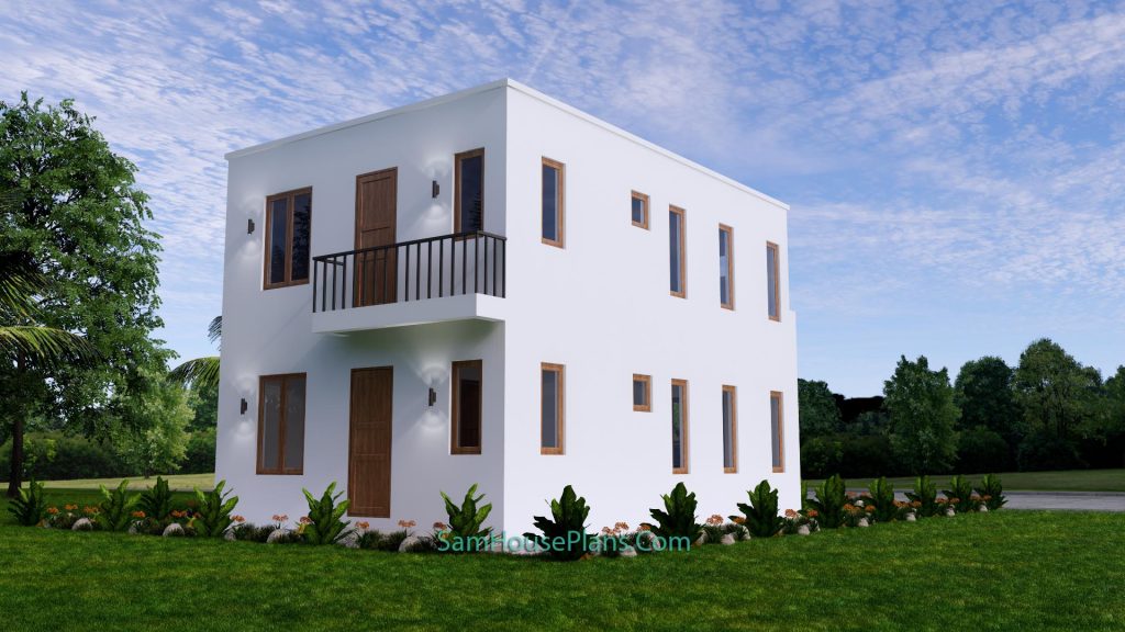 20x30 Duplex House Design 2 Bedrooms Each Floor