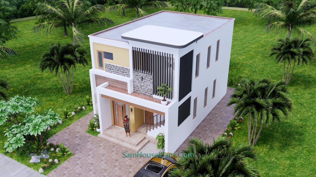20x30 Duplex House Design 2 Bedrooms Each Floor 2